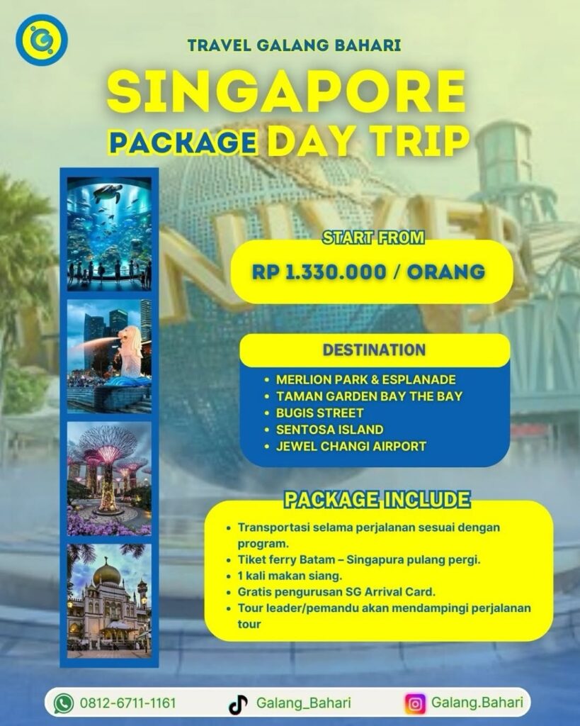 0813-7836-3090 Nikmati Liburan Impian Bersama Travel Galang Bahari Paket Wisata Batam, Bintan & Singapura yang Tak Terlupakan
