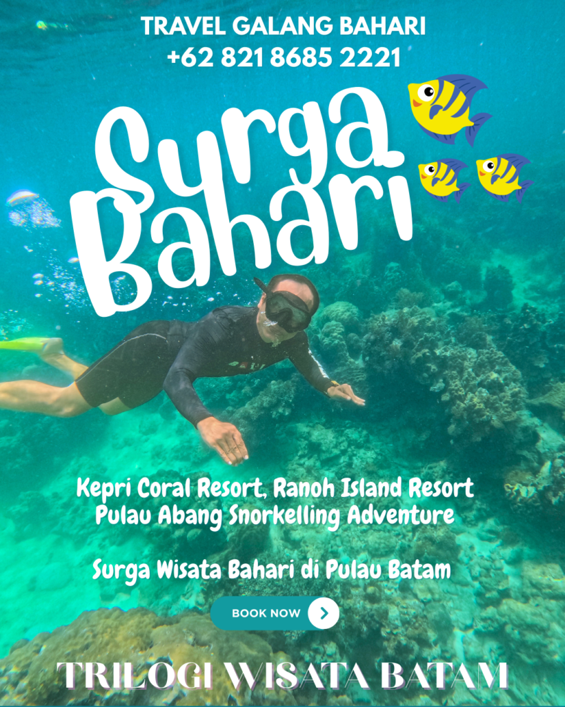 Bahari Batam Island Tour Package – Snorkeling Paradise at Pulau Abang, Ranoh Island & Kepri Coral +62 821 8685 2221