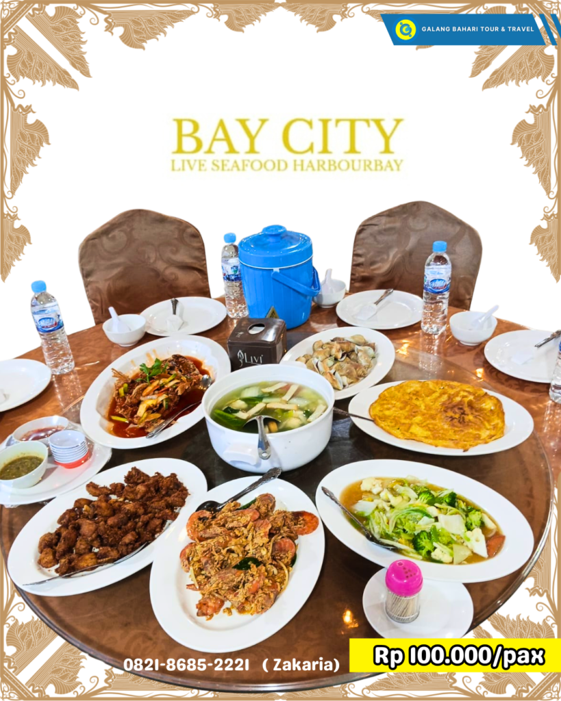 Promo Makan Seafood Murah di Bay City Live Seafood Harbour Bay Batam – Paket Menu Mulai Rp 100.000/Pax | Booking Travel Galang Bahari Batam 0821-8685-2221