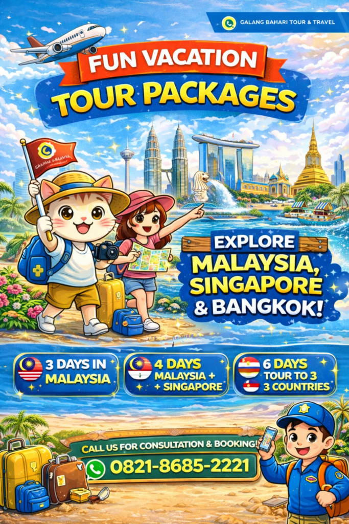 Fun Vacation Tour Packages Malaysia Singapore Bangkok 3 Countries Holiday – Booking 0821-8685-2221